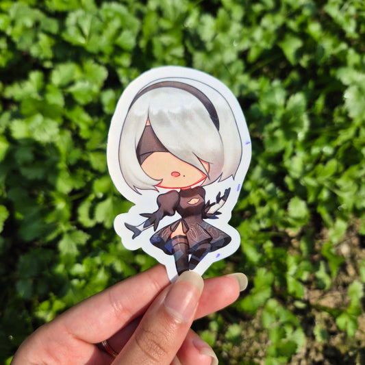 2B - Nier Automata | Holographic Sticker