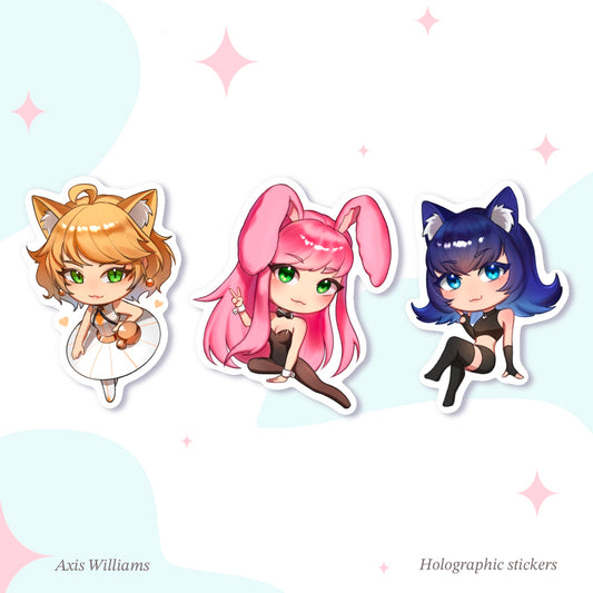 Original Characters | Holographic Stickers