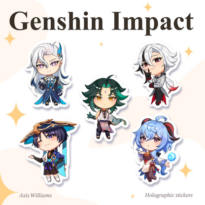 Genshin Impact | Holographic Stickers