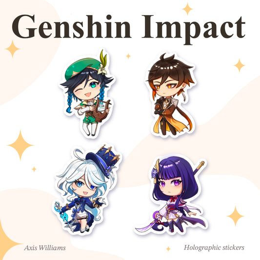 Archons - Genshin Impact | Holographic Stickers